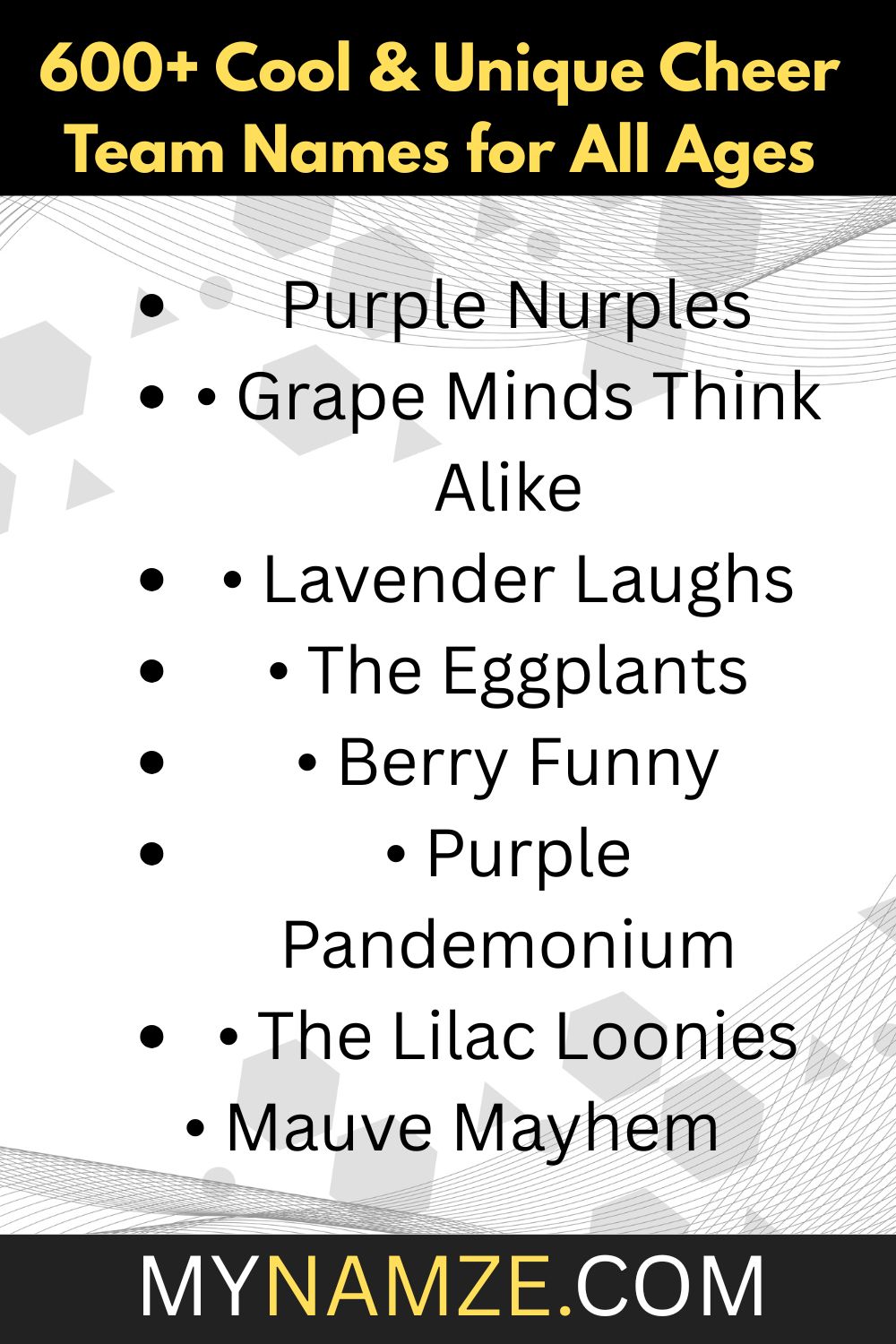 Cheer Team Names