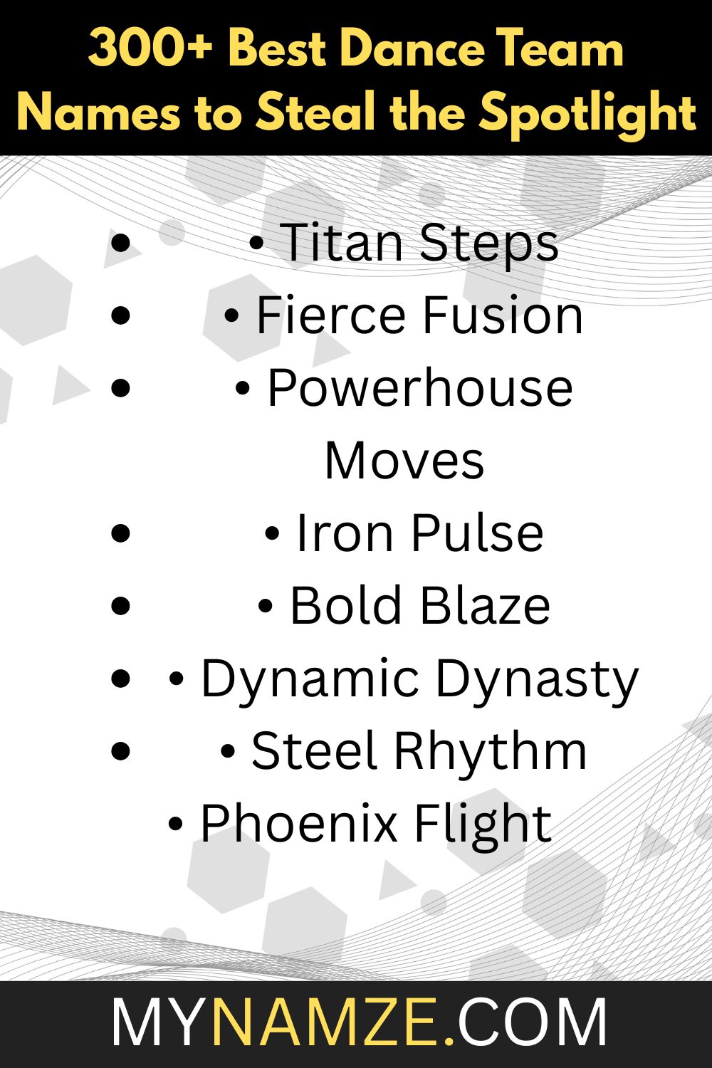 dance names