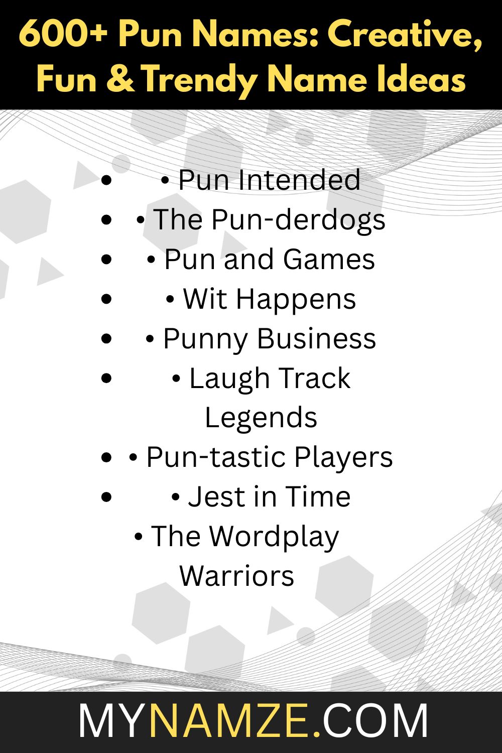 pun names