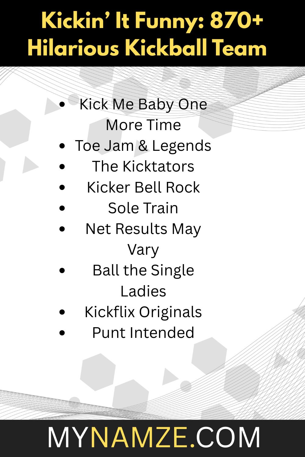kickball team names