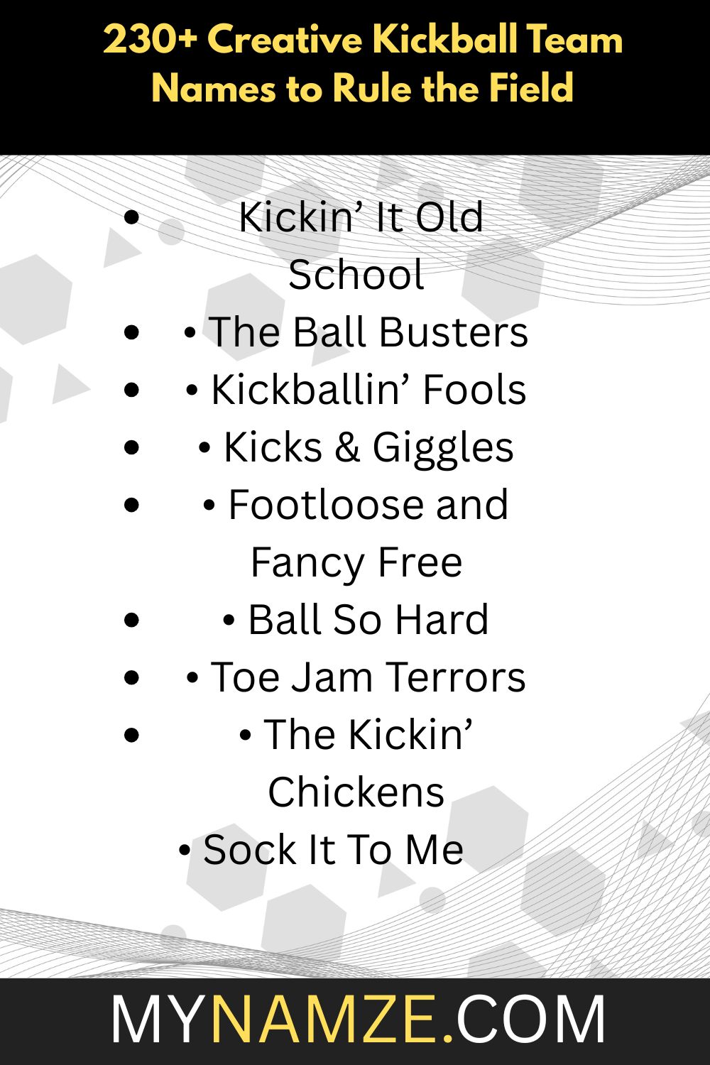kickball team names