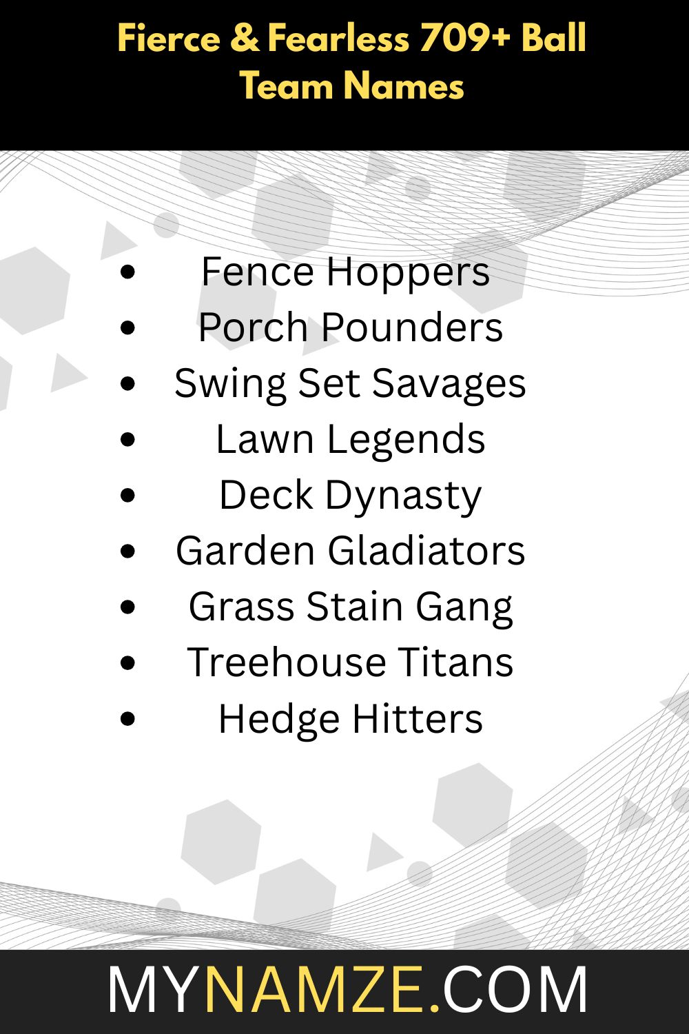 Ball Team Names
