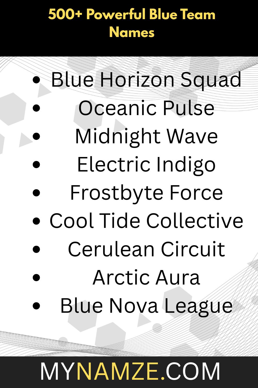 500+ Powerful Blue Team Names