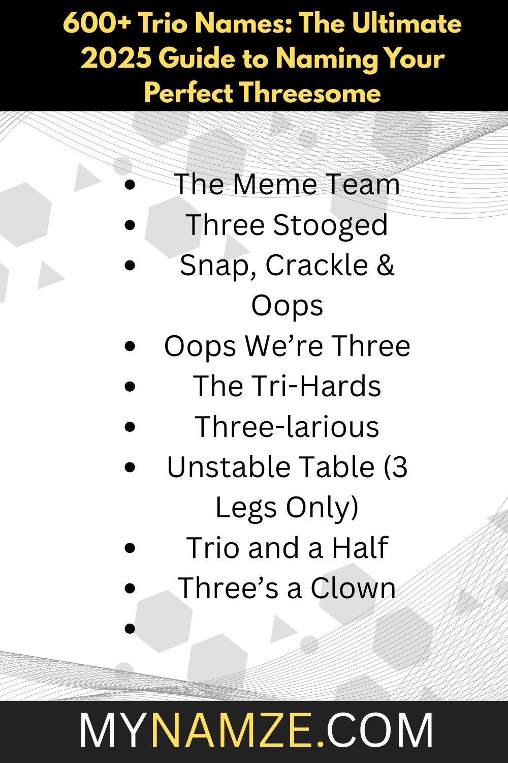trio team names