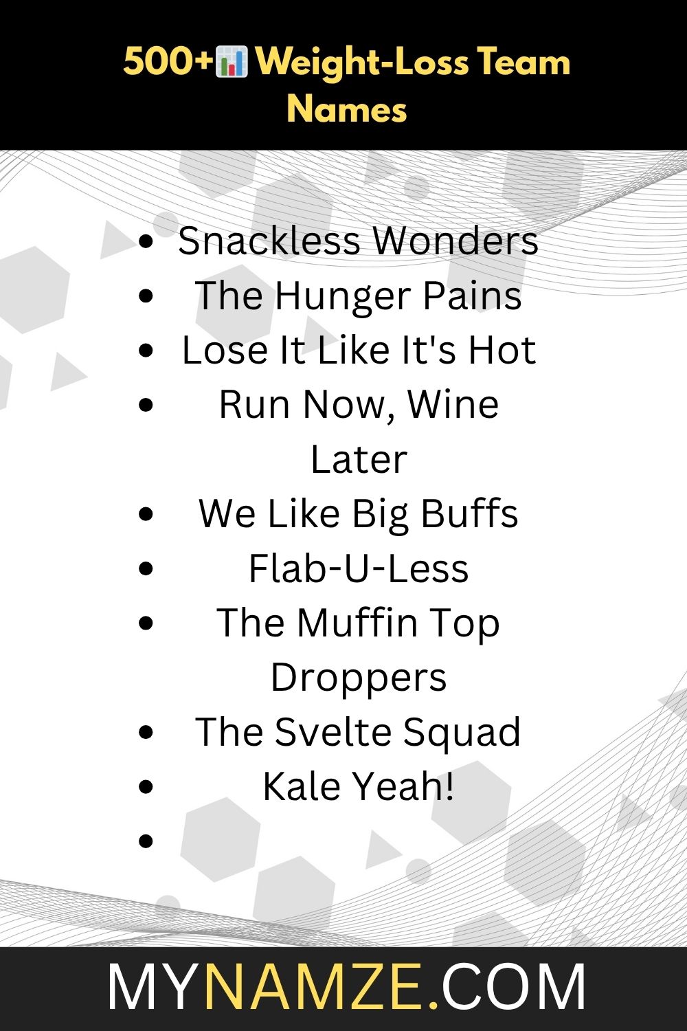 Weight-Loss Team Names